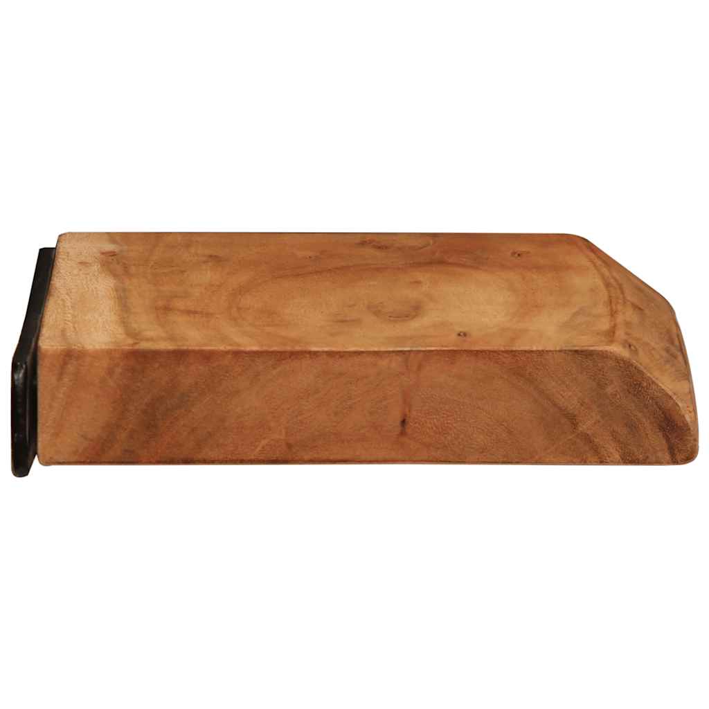 Étagères murales 2 pcs 30x20x3,5 cm bois massif d'acacia - XIOS