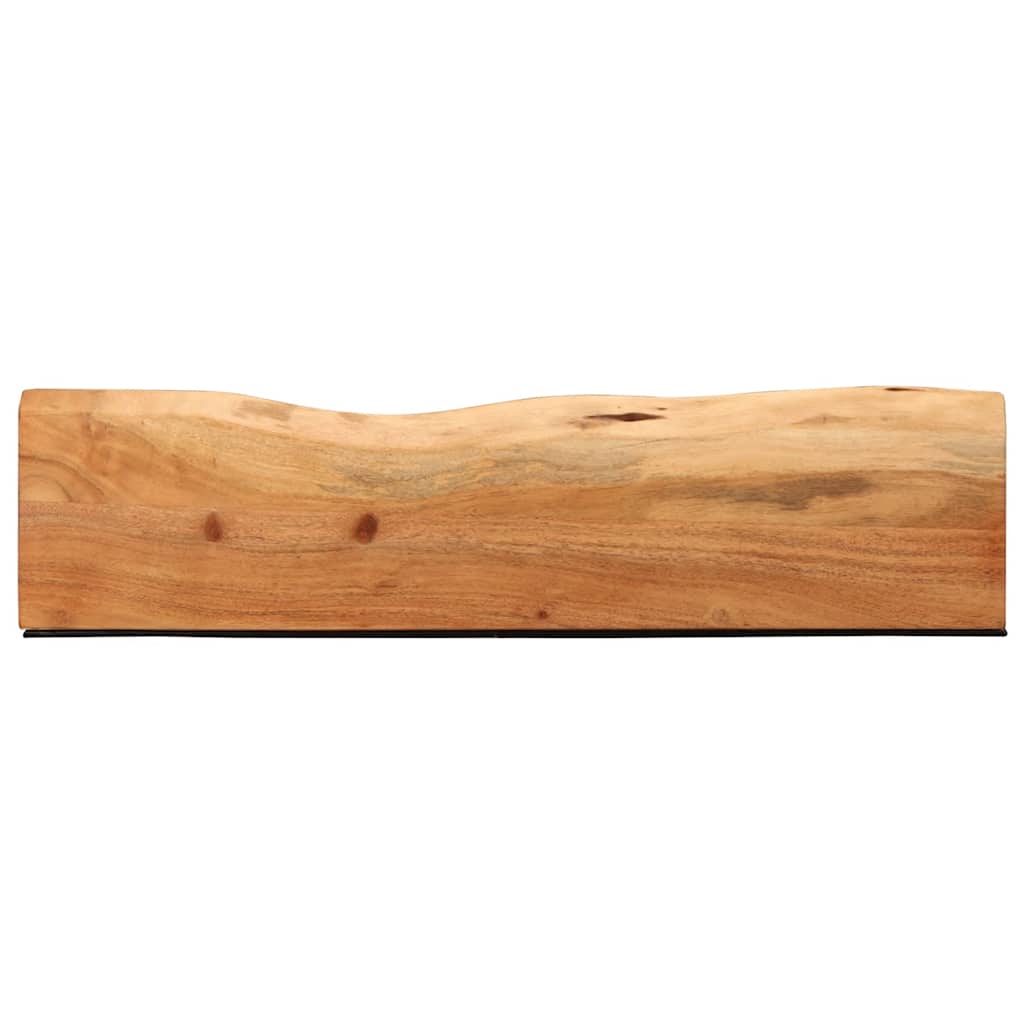 Étagères murales 2 pcs 80x20x3,5 cm bois massif d'acacia - XIOS