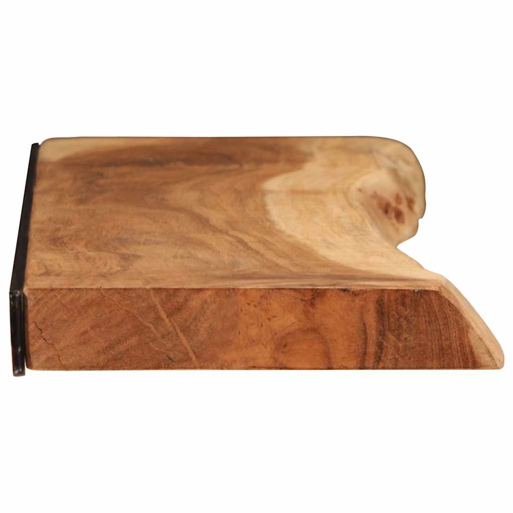 Étagères murales 2 pcs 100x20x3,5 cm bois massif d'acacia - XIOS