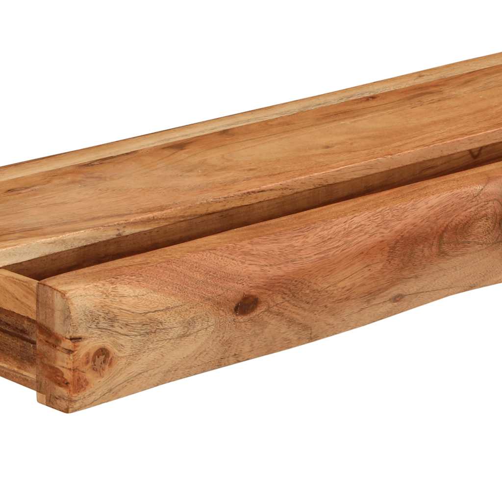 Étagères murales 2 pcs 100x17x8 cm bois massif d'acacia - XIOS