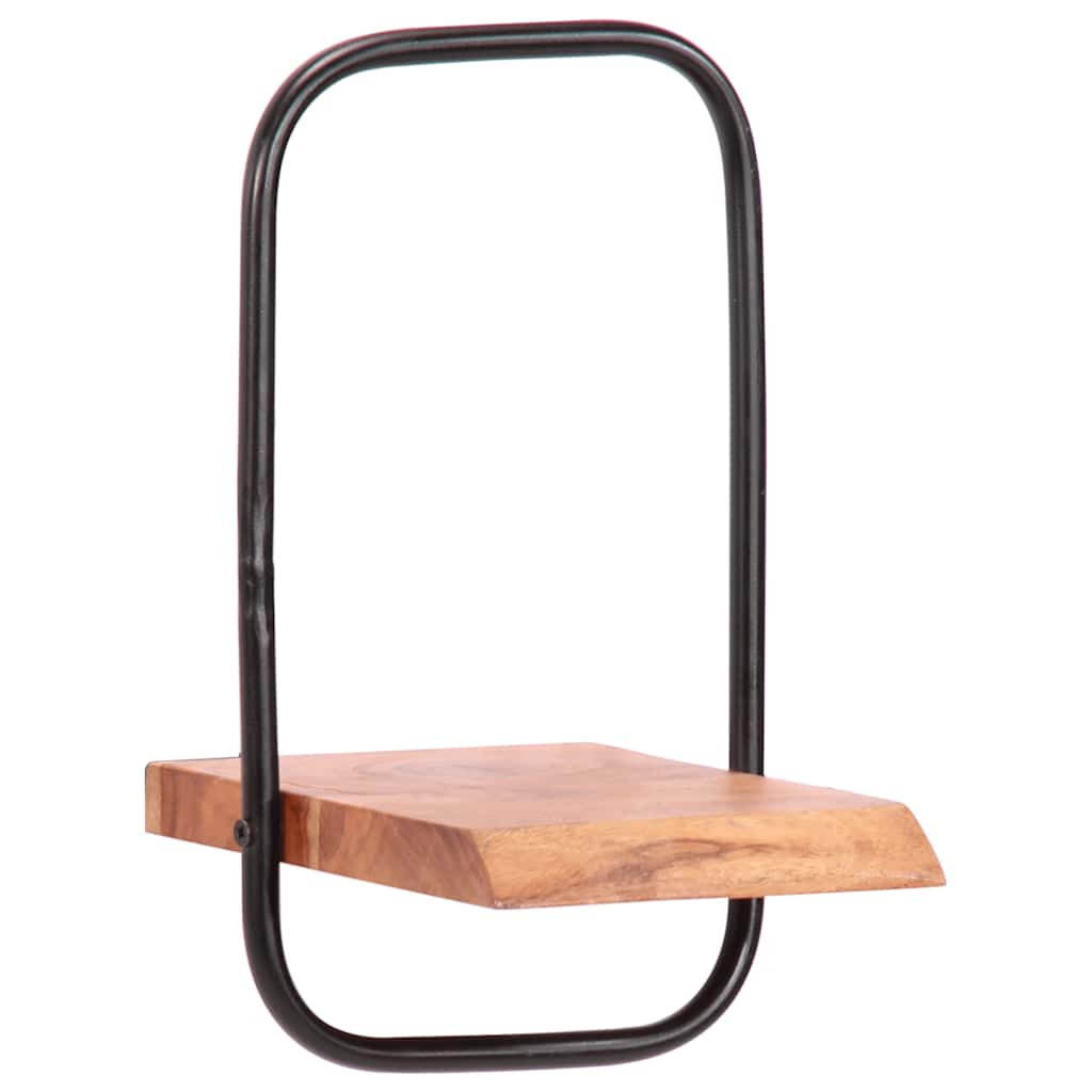 Étagères murales 5 pcs en bois massif d'acacia - XIOS