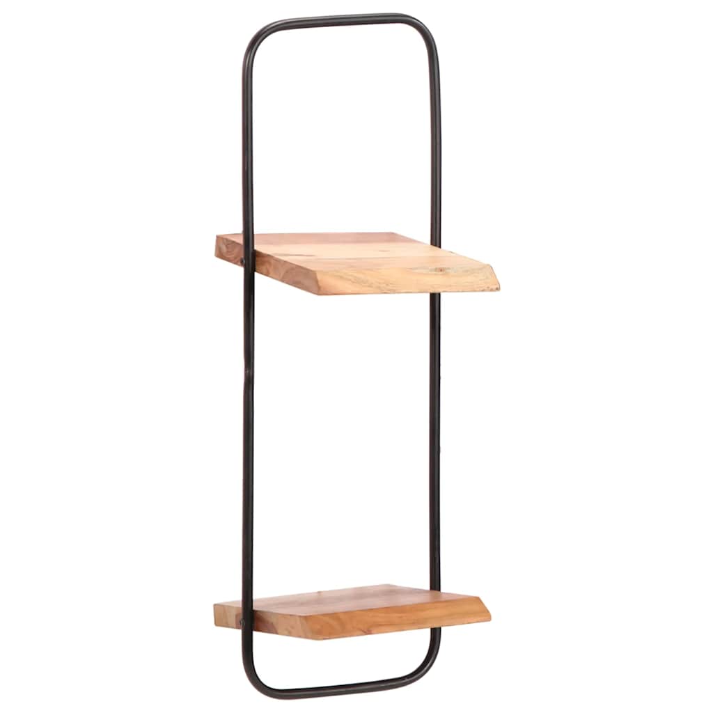 Étagères murales 5 pcs en bois massif d'acacia - XIOS