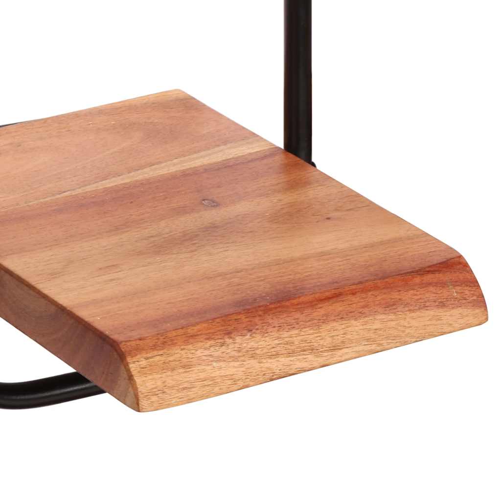 Étagères murales 5 pcs en bois massif d'acacia - XIOS