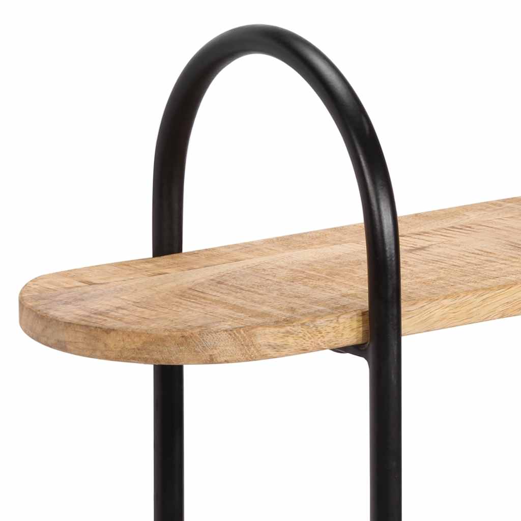Étagère murale 90 x 20 x 116,5 cm en bois massif brut de manguier - XIOS