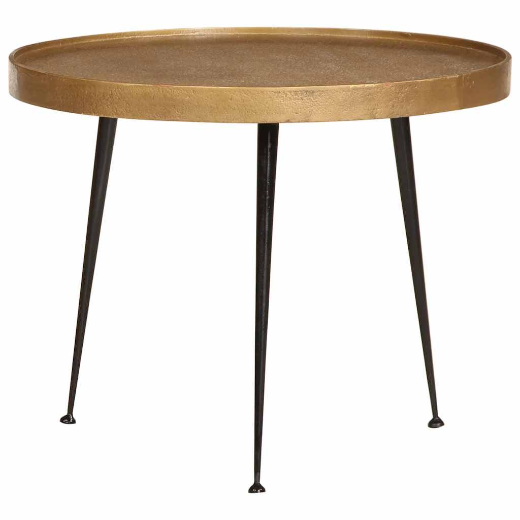 Table basse 2 pcs en bois d'ingénierie doré - XIOS