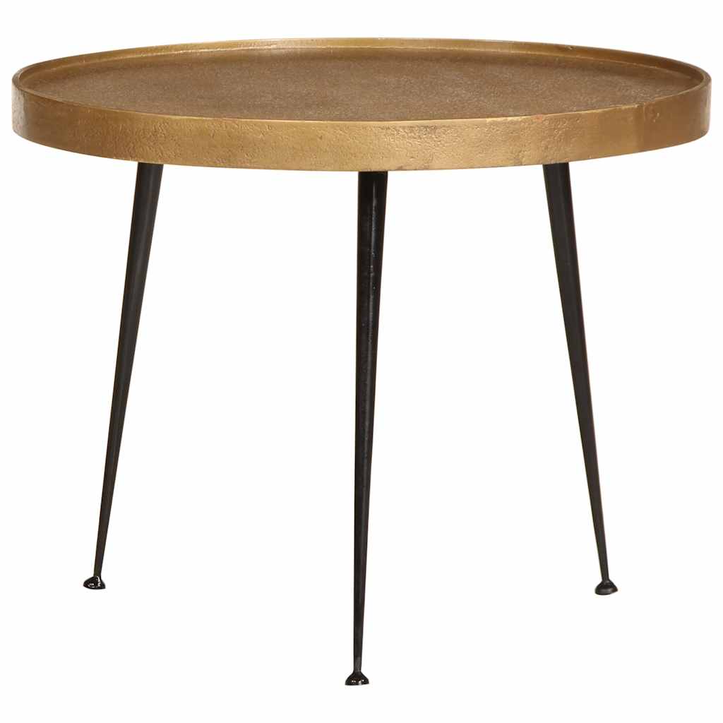 Table basse 3 pcs en bois d'ingénierie doré - XIOS