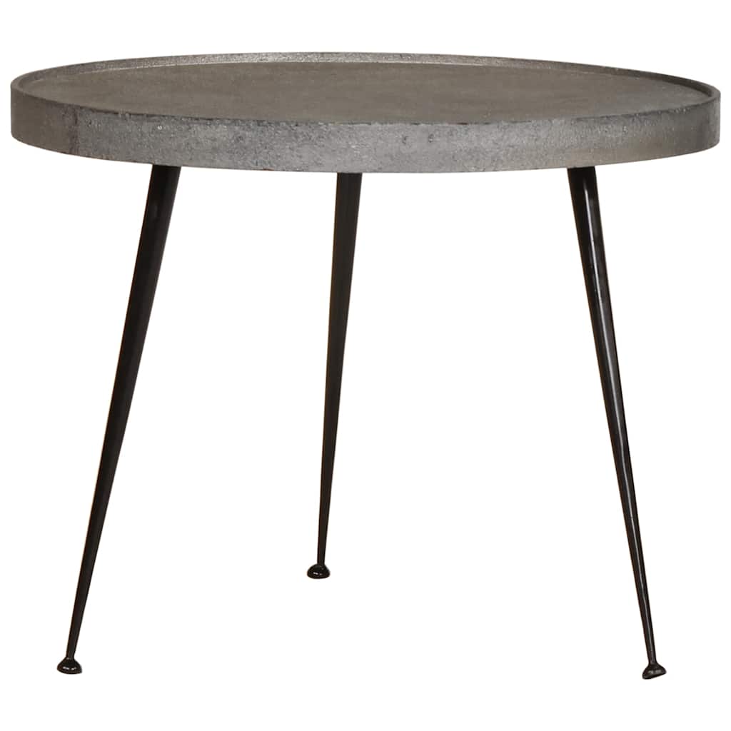 Table basse 3 pcs en bois composite argenté - XIOS