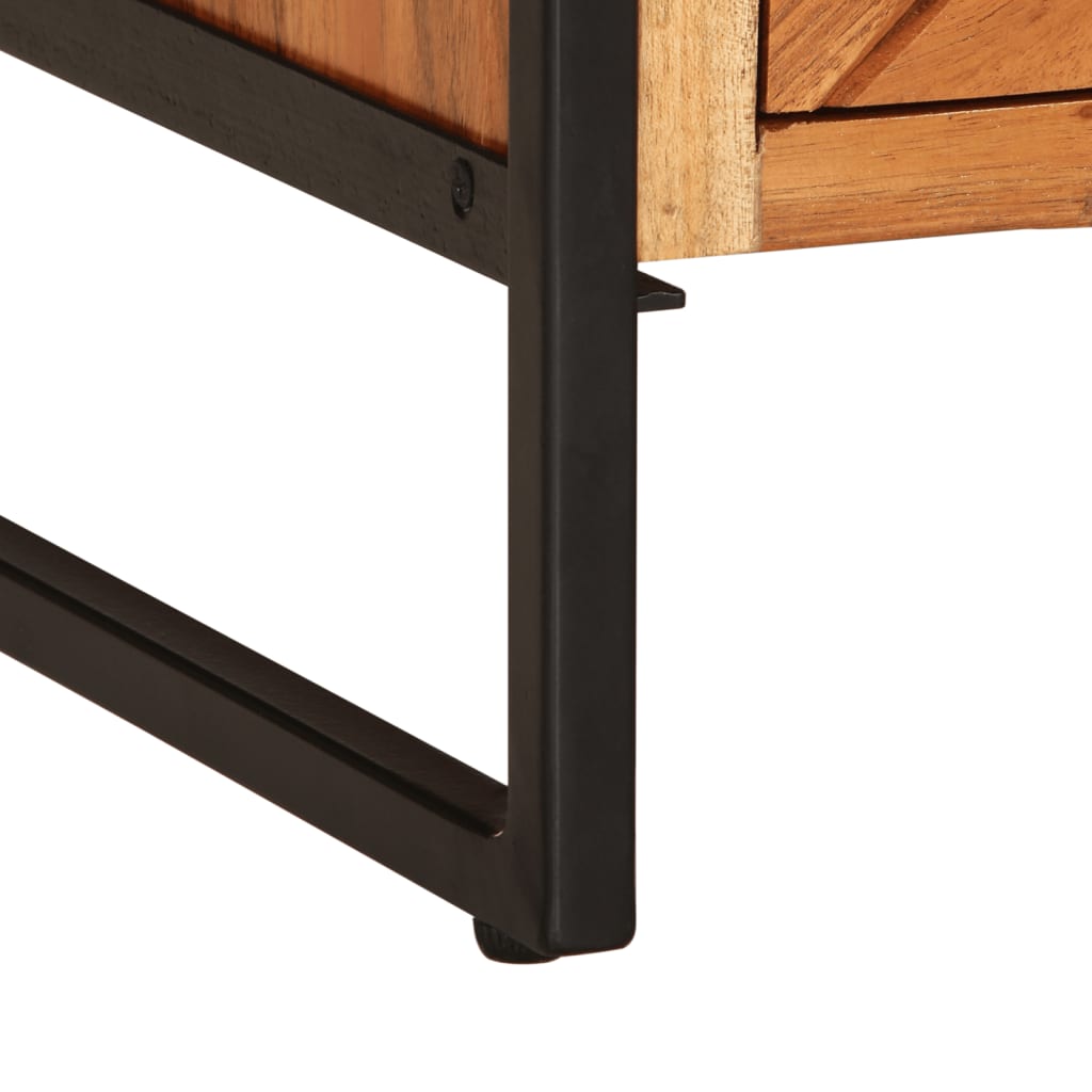 Table basse 90x55x40 cm bois massif d'acacia - XIOS