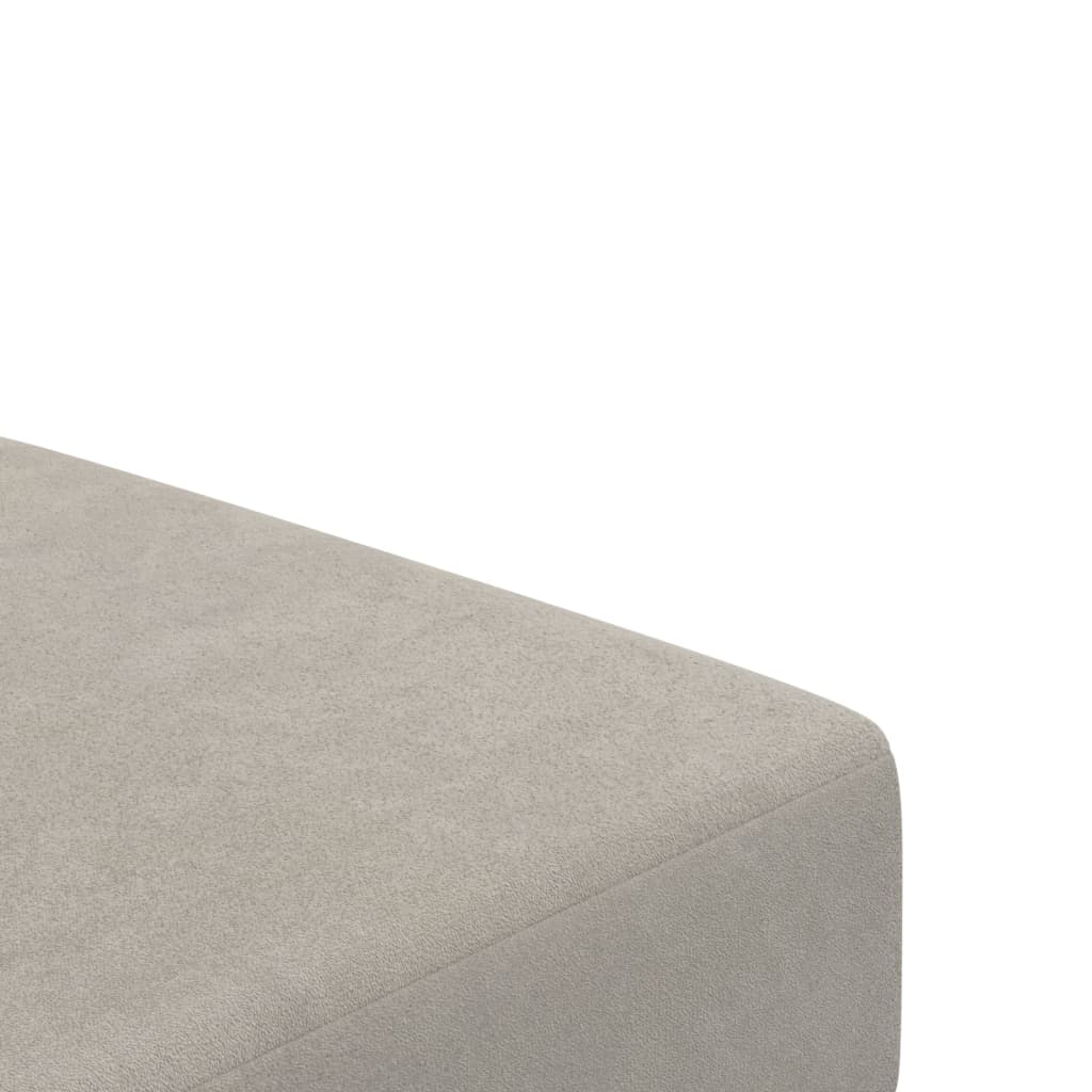 Canapé-lit à 2 places gris clair velours - XIOS