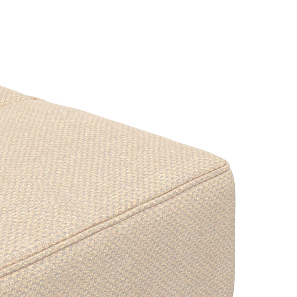 Canapé-lit à 2 places avec deux oreillers crème tissu - XIOS