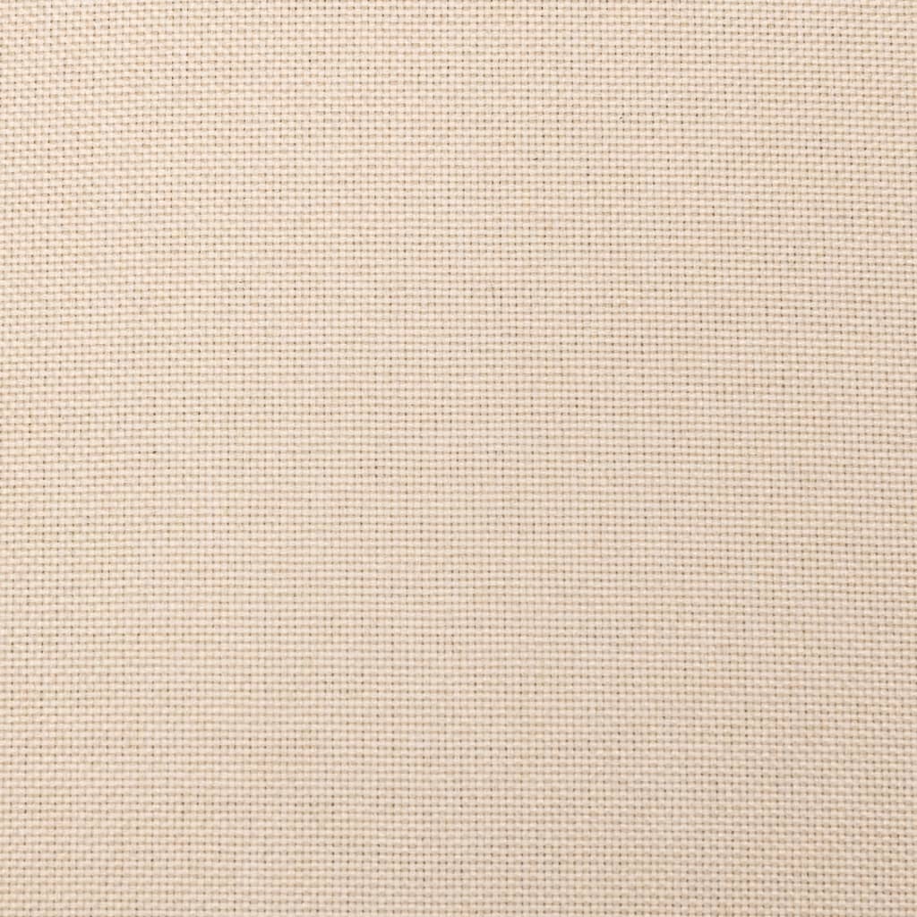 Canapé-lit à 2 places avec deux oreillers crème tissu - XIOS