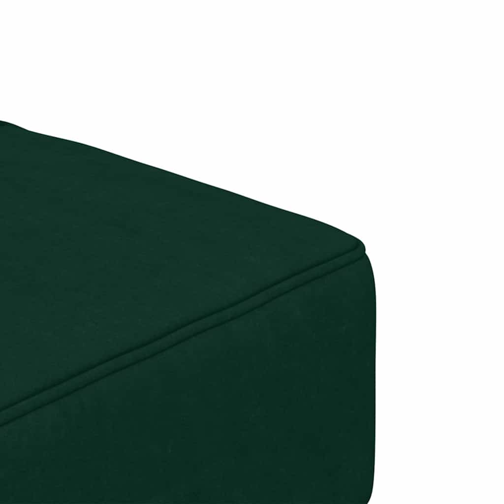 Canapé-lit à 2 places avec deux oreillers Vert foncé Velours - XIOS