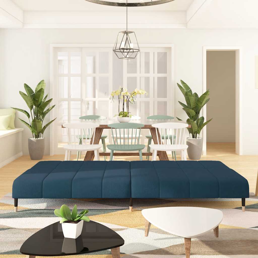 Canapé-lit à 2 places Bleu Velours - XIOS