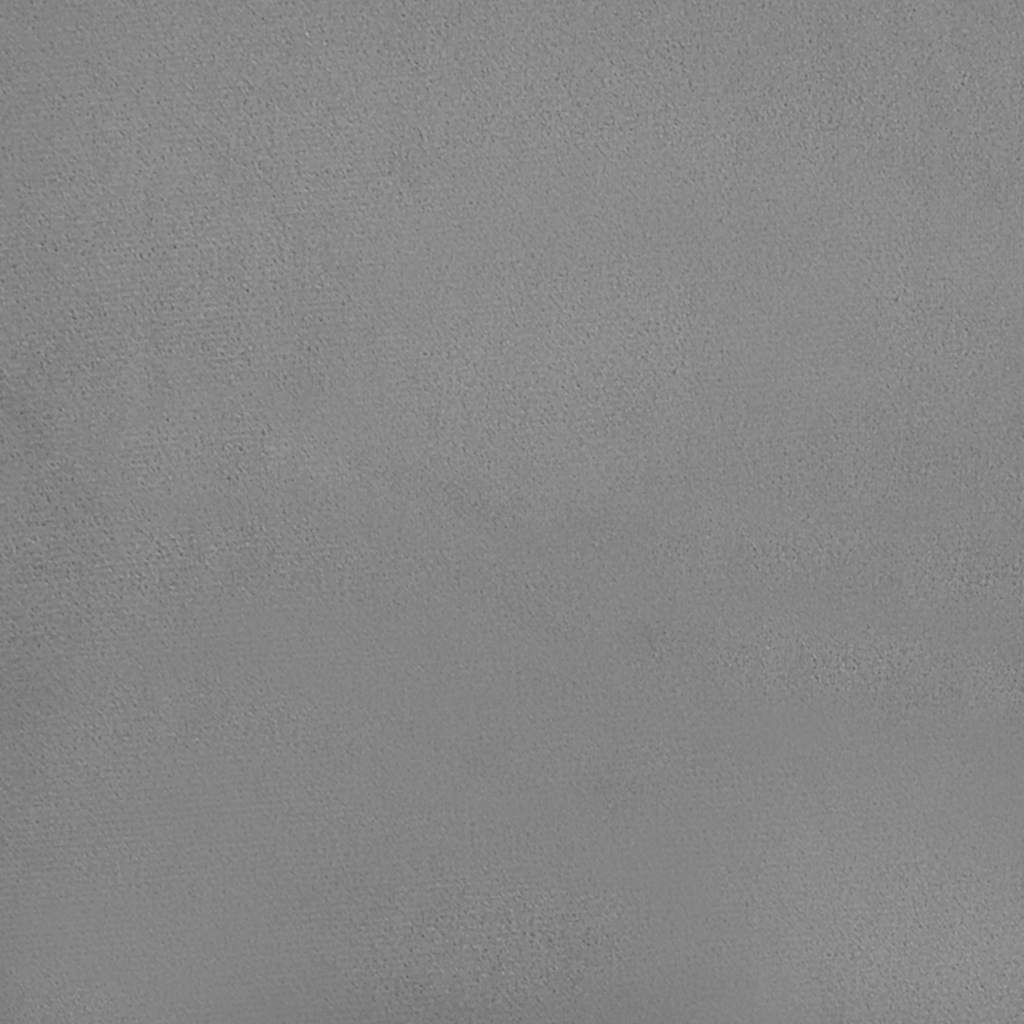 Canapé-lit à 2 places gris clair velours - XIOS