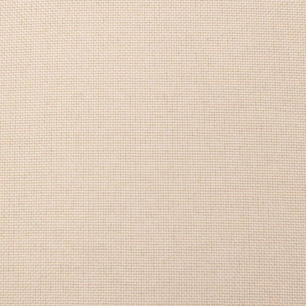 Canapé-lit à 2 places avec deux oreillers crème tissu - XIOS