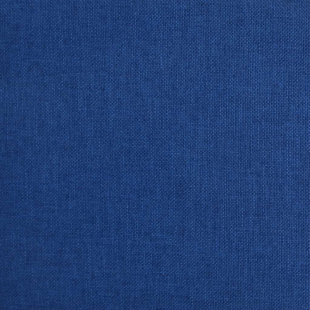 Canapé-lit à 2 places avec deux oreillers bleu tissu