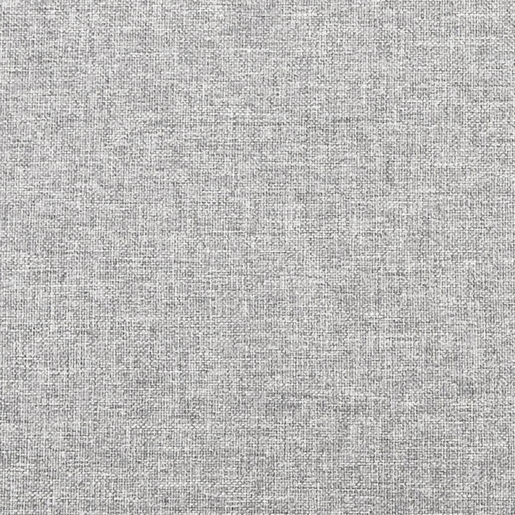 Canapé-lit à 2 places avec deux oreillers gris clair tissu - XIOS