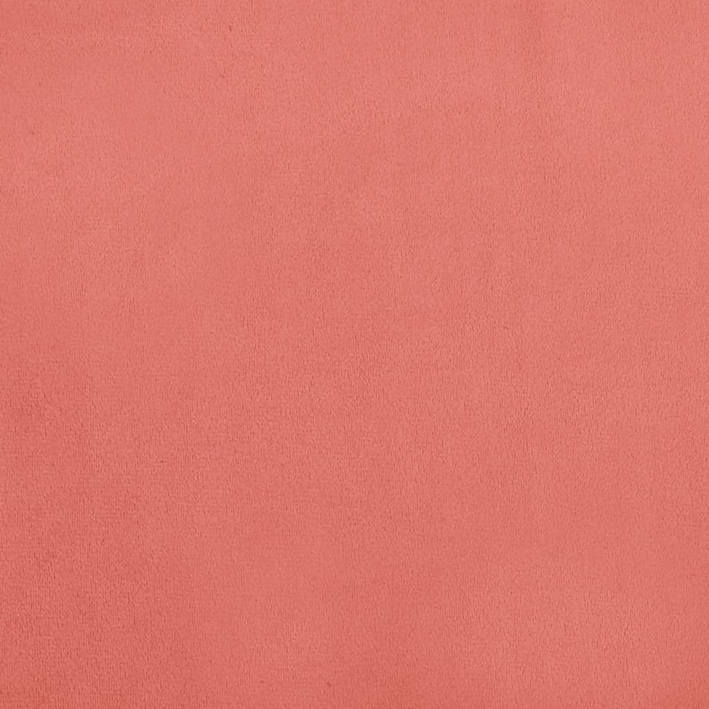 Canapé-lit à 2 places avec deux oreillers Rose Velours - XIOS