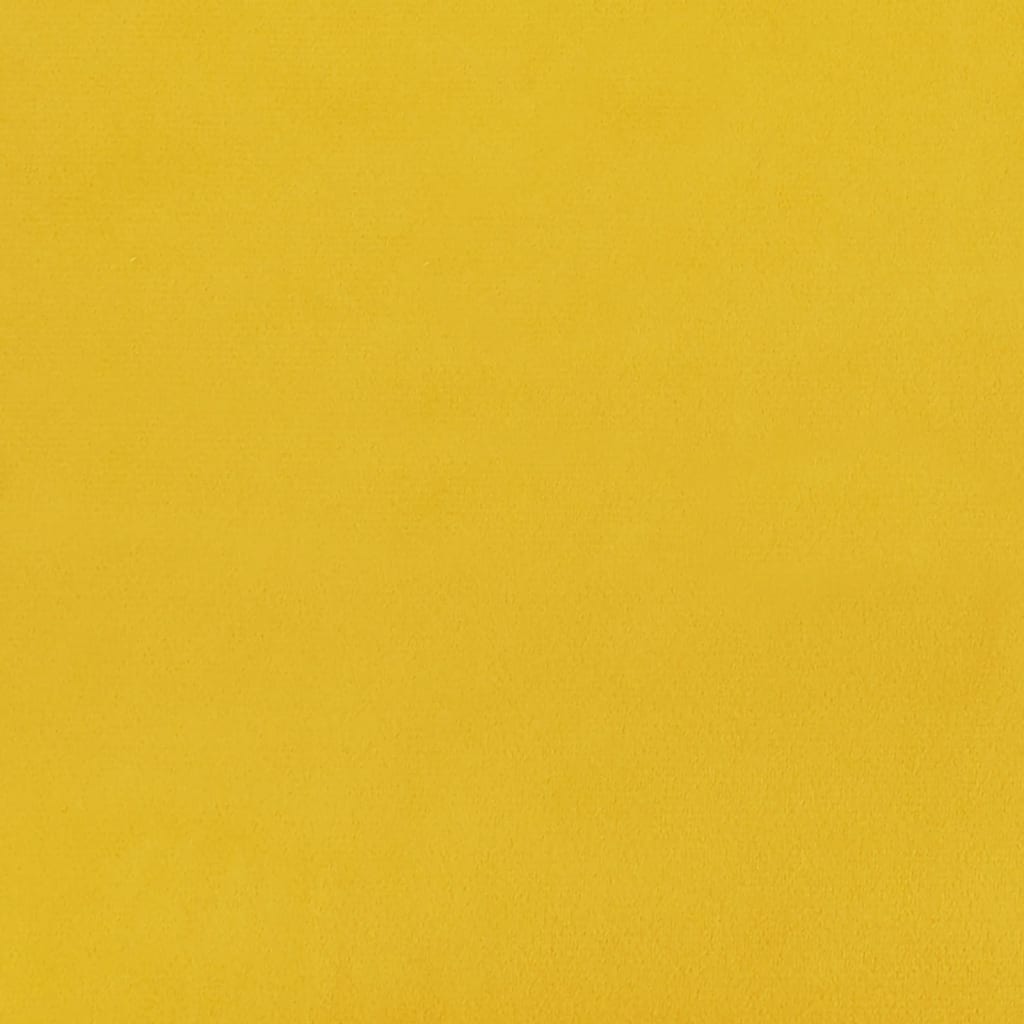 Canapé-lit 2 places jaune velours - XIOS