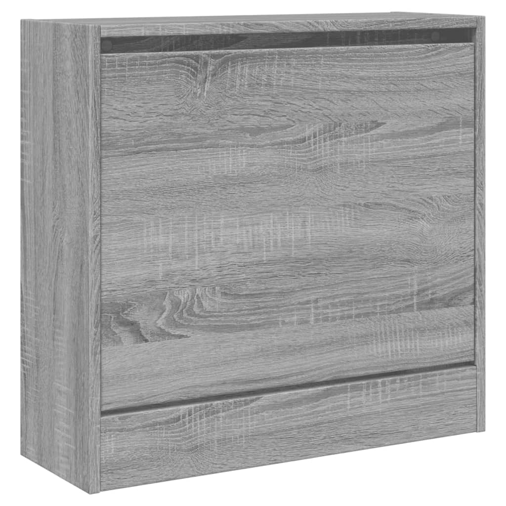 Armoire à chaussures sonoma gris 60x21x57 cm bois d'ingénierie - XIOS