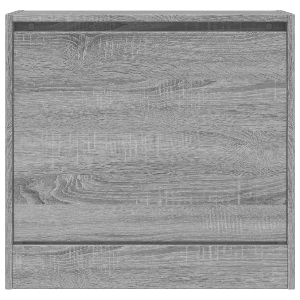 Armoire à chaussures sonoma gris 60x21x57 cm bois d'ingénierie - XIOS
