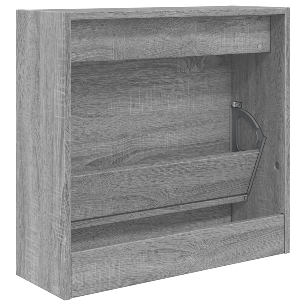 Armoire à chaussures sonoma gris 60x21x57 cm bois d'ingénierie - XIOS