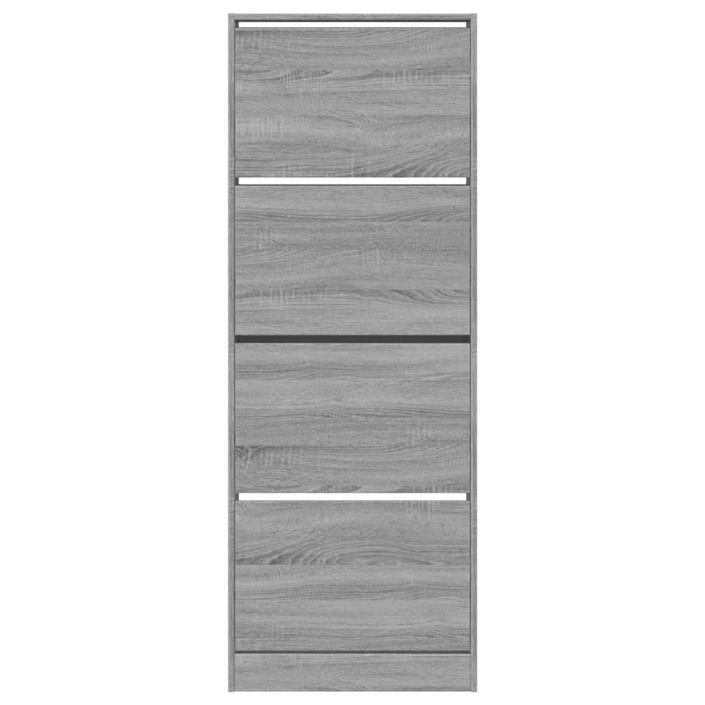 Armoire à chaussures sonoma gris 60x21x163,5 cm bois ingénierie - XIOS