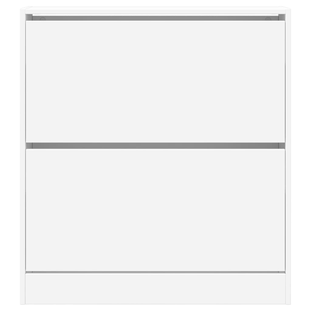 Armoire à chaussures blanc 80x21x87,5 cm bois d'ingénierie - XIOS