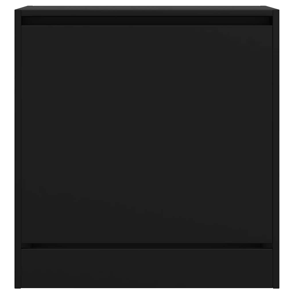 Armoire à chaussures noir 60x34x63,5 cm bois d'ingénierie - XIOS