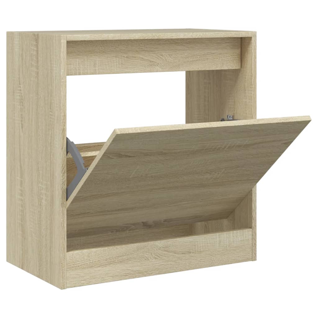 Armoire à chaussures chêne sonoma 60x34x63,5 cm bois ingénierie - XIOS