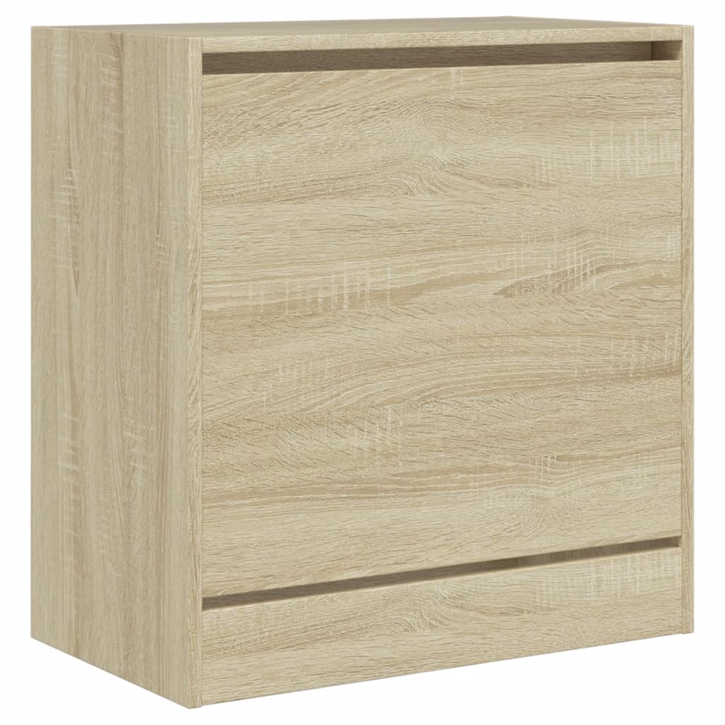 Armoire à chaussures chêne sonoma 60x34x63,5 cm bois ingénierie - XIOS