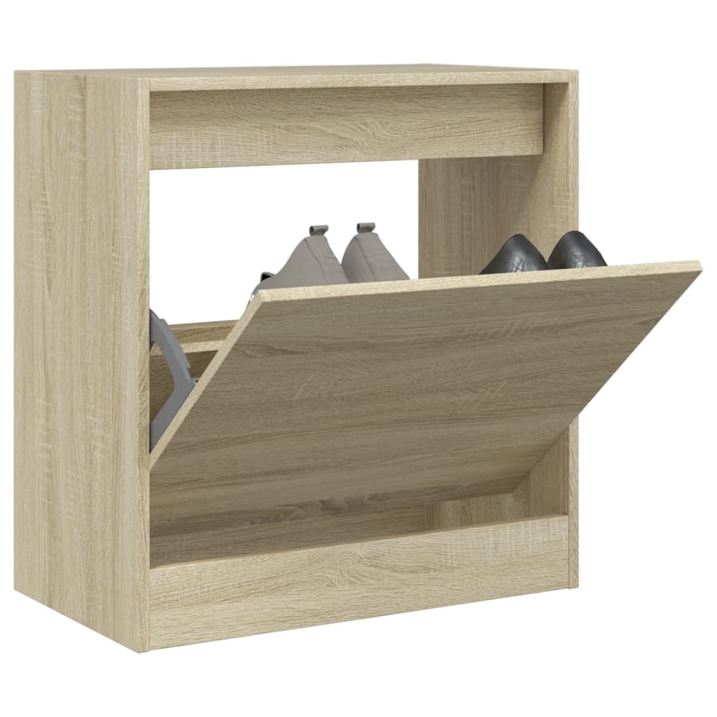 Armoire à chaussures chêne sonoma 60x34x63,5 cm bois ingénierie - XIOS
