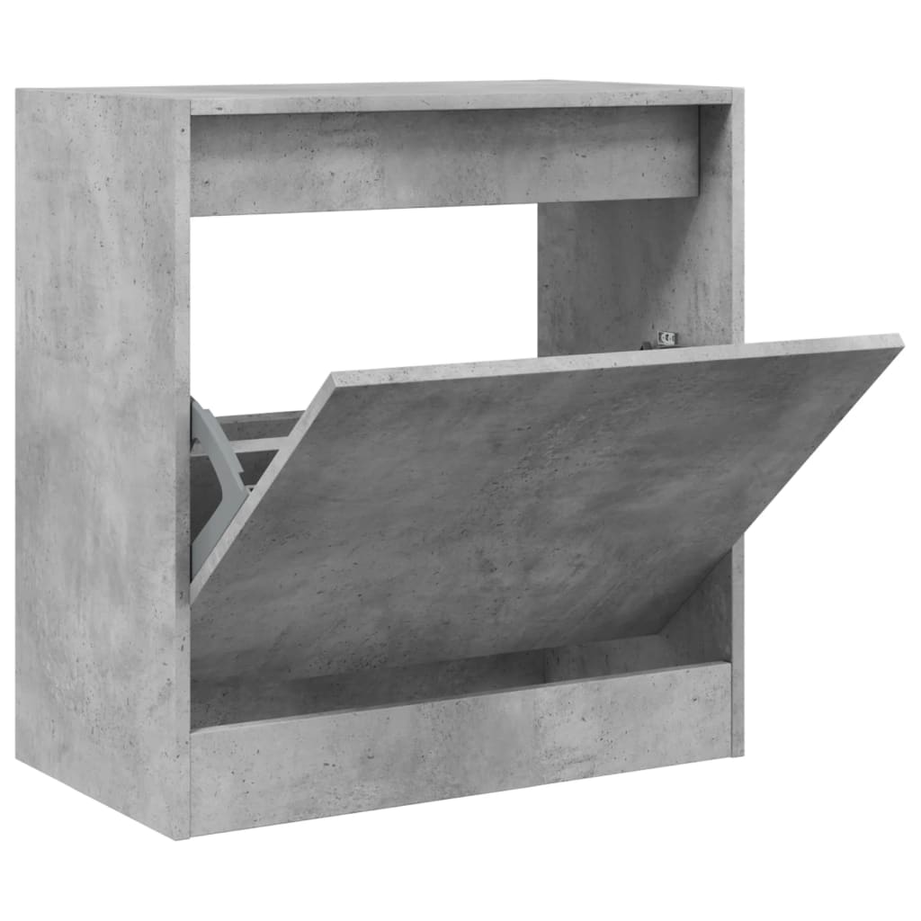 Armoire à chaussures gris béton 60x34x63,5 cm bois d'ingénierie - XIOS