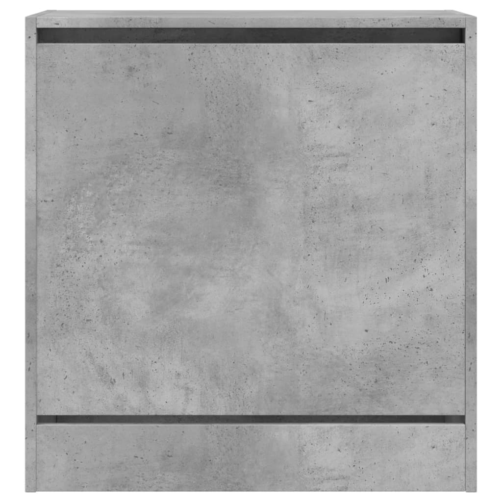 Armoire à chaussures gris béton 60x34x63,5 cm bois d'ingénierie - XIOS