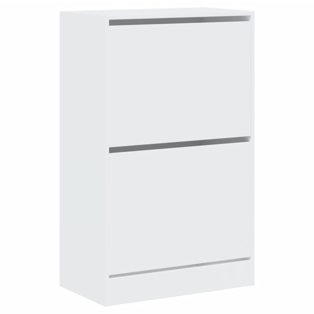 Armoire à chaussures blanc 60x34x96,5 cm bois d'ingénierie - XIOS