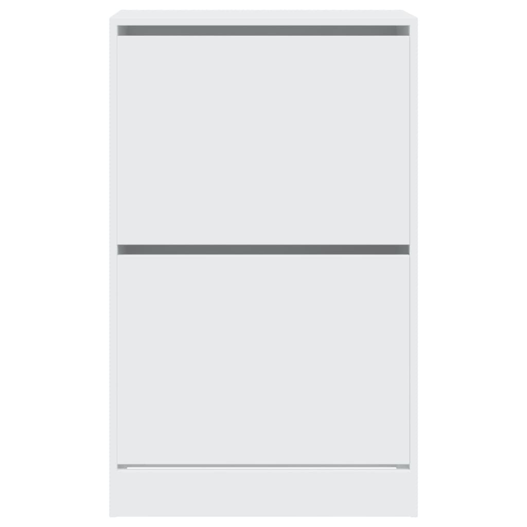 Armoire à chaussures blanc 60x34x96,5 cm bois d'ingénierie - XIOS