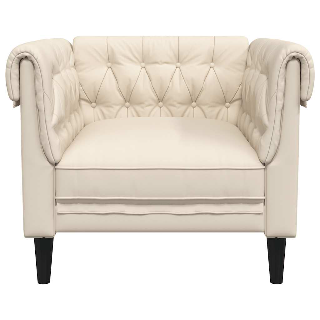 Fauteuil Chesterfield lin