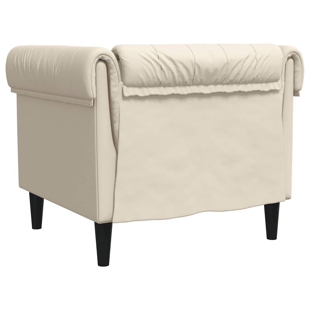 Fauteuil Chesterfield lin