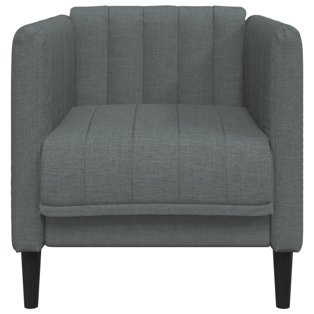 Fauteuil gris foncé tissu - XIOS