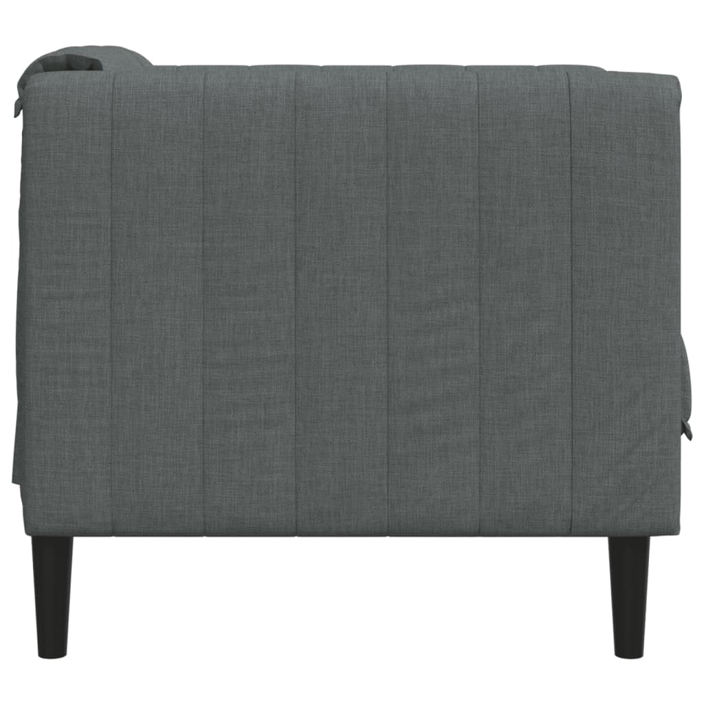 Fauteuil gris foncé tissu - XIOS