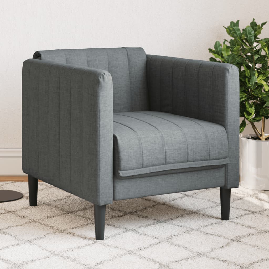 Fauteuil gris foncé tissu - XIOS