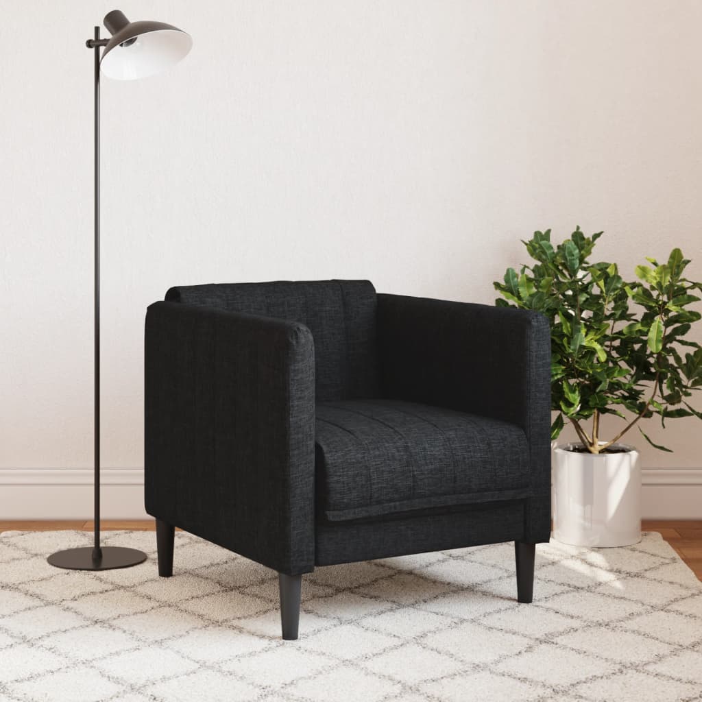 Fauteuil noir tissu - XIOS