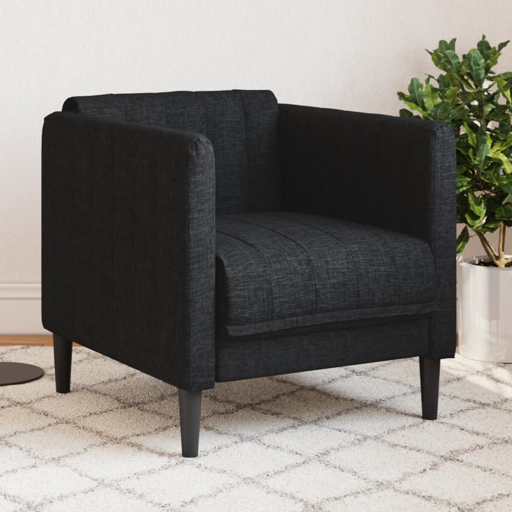 Fauteuil noir tissu - XIOS