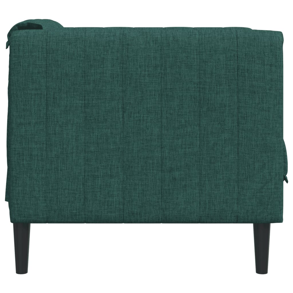 Fauteuil vert foncé tissu - XIOS