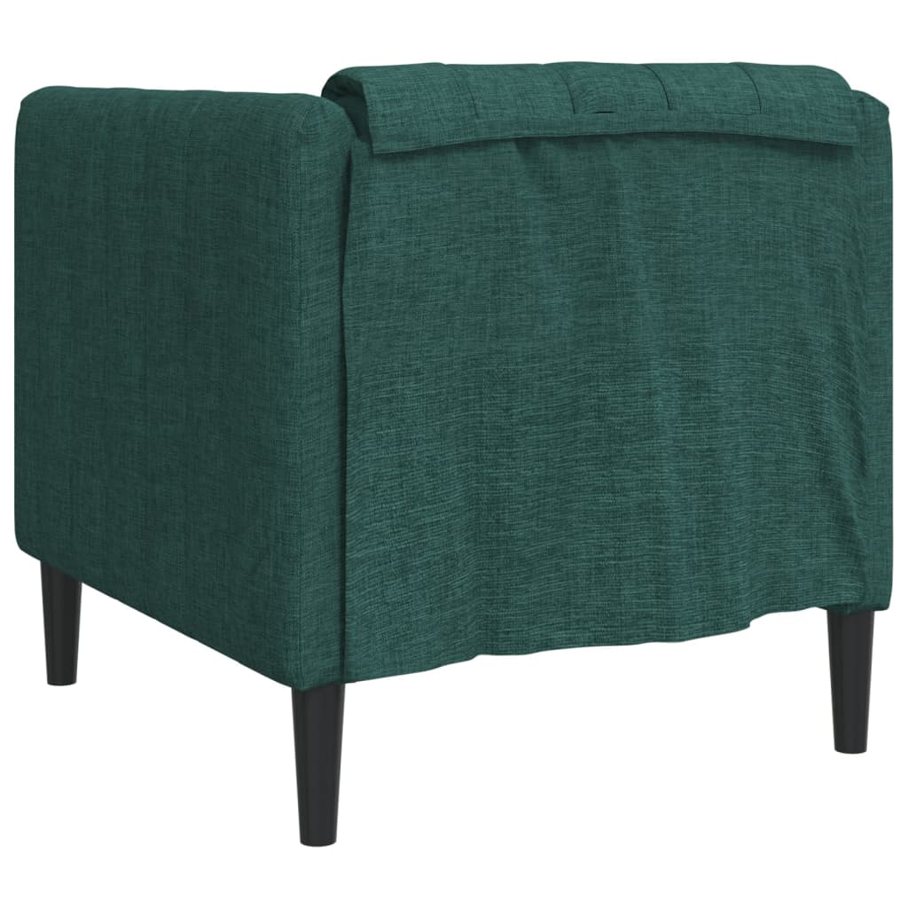 Fauteuil vert foncé tissu - XIOS