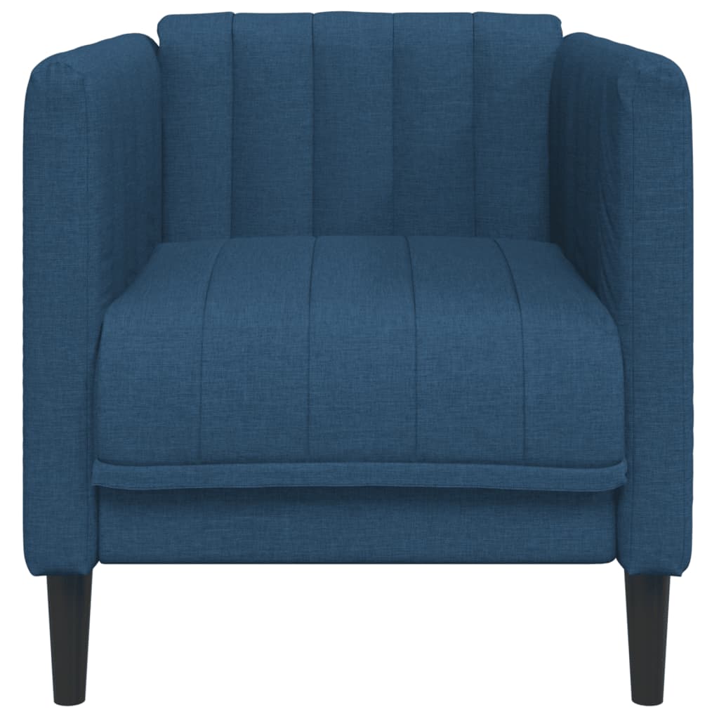 Fauteuil bleu tissu - XIOS