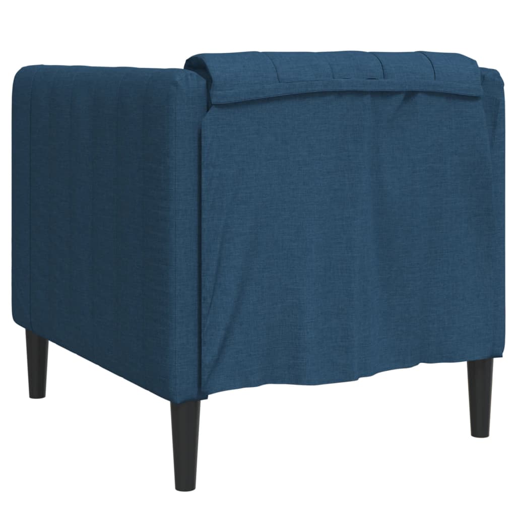 Fauteuil bleu tissu - XIOS