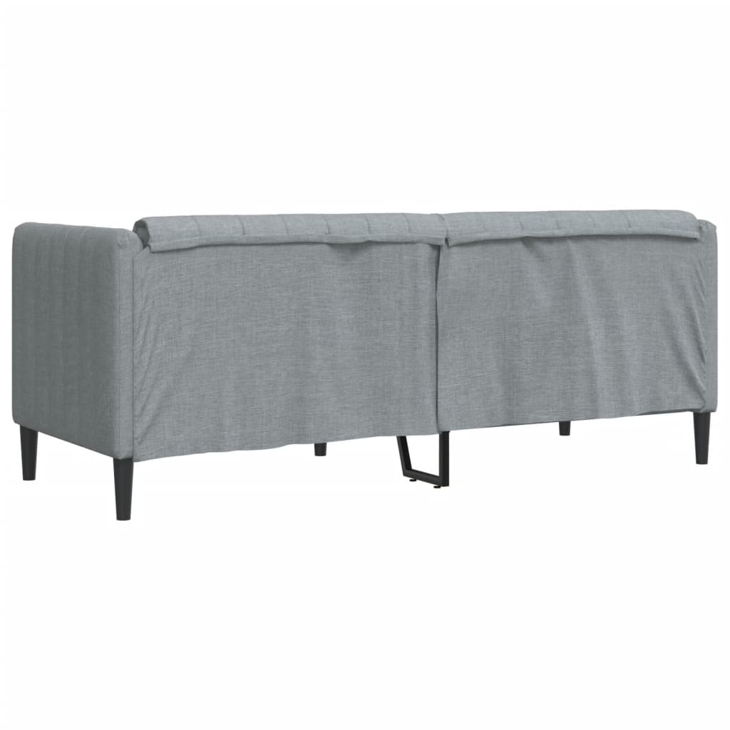 Canapé à 2 places gris clair tissu - XIOS