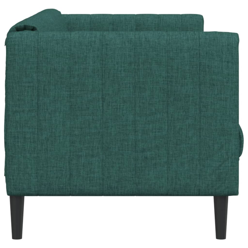 Canapé à 3 places vert foncé tissu - XIOS