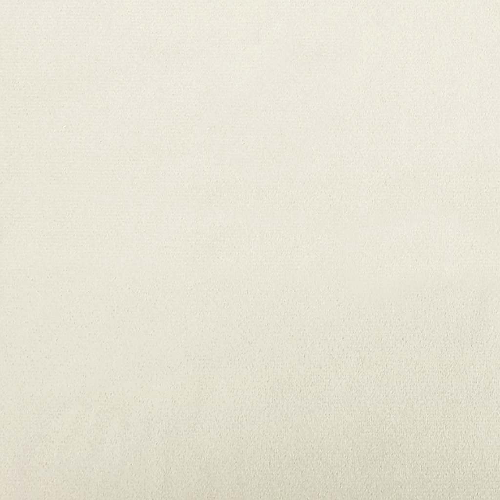 Fauteuil avec coussin crème velours - XIOS